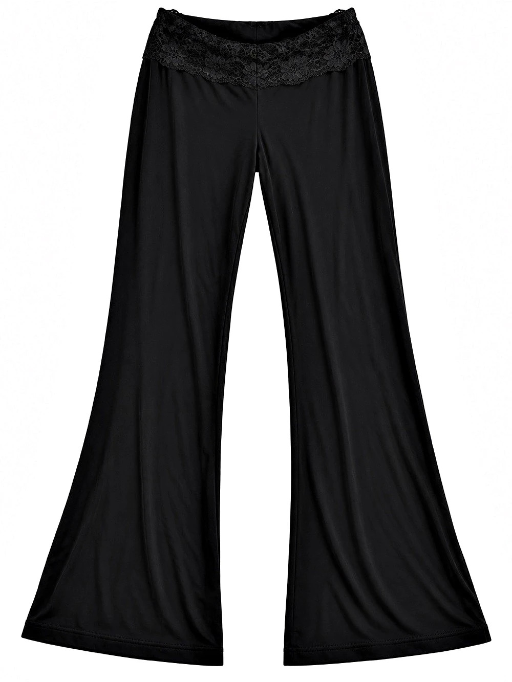 Beach Bunny Monique Booty Pant Black Wide Leg Pants
